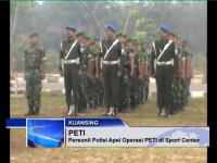 Personil Polis Apel Operasi  PATI di Sport Center