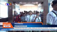 KUNJUNGAN STUDI SMP GLOBAL ANDALAN PANGKALAN KERINCI KE RIAU TV