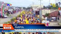 RIBUAN MASYARAKAT JALAN SEHAT DAN SENAM SEHAT BERSAMA GOLKAR