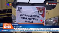PJ BUPATI KAMPAR LEPAS LOGISTIK PEMILU KE KECAMATAN